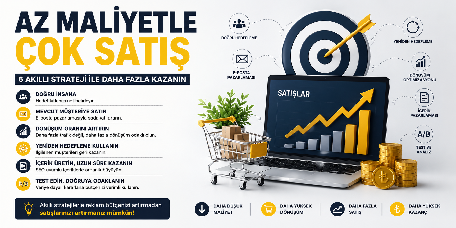 Az Maliyetle Çok Satış Yapmanın Sırrı